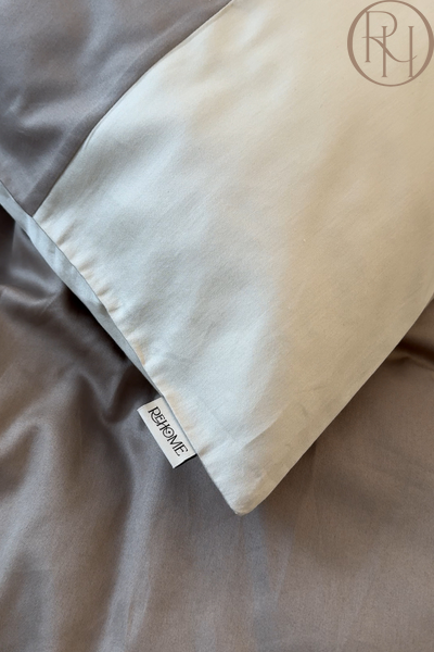 Комплект з сатину Timeless Comfort тауп+слонова кістка RHT-033 фото